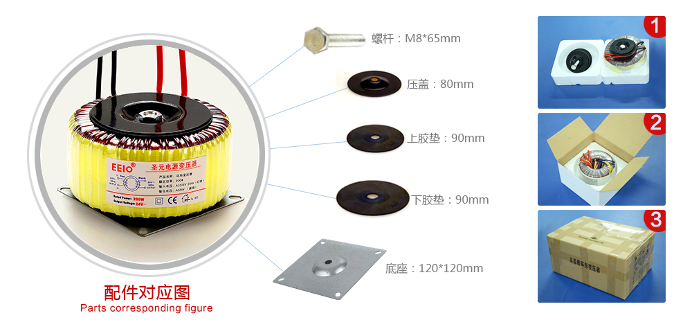 環(huán)形變壓器配件圖