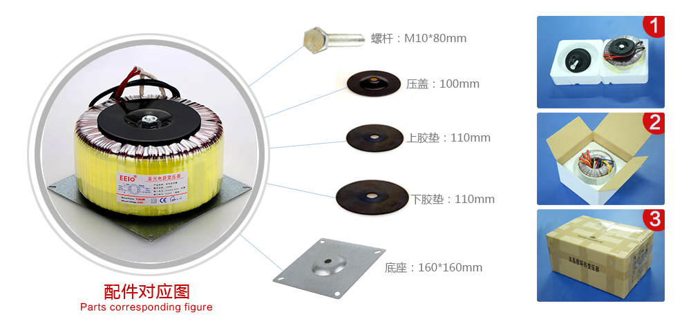 環(huán)形變壓器配件圖