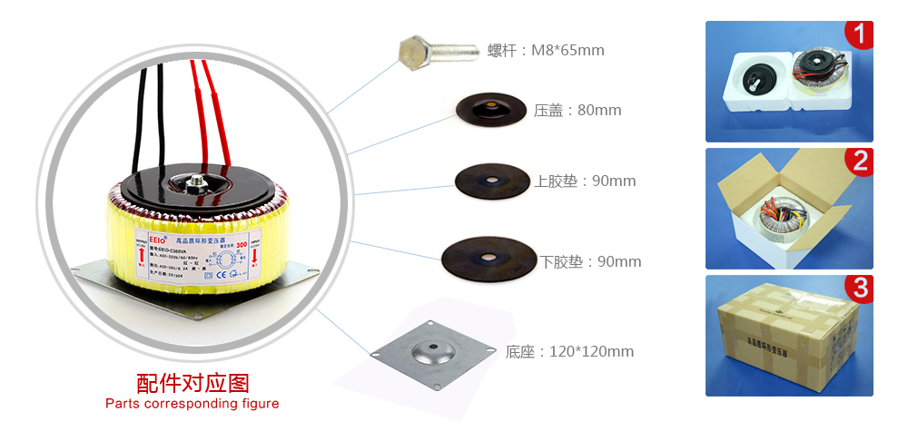 電源變壓器配件圖