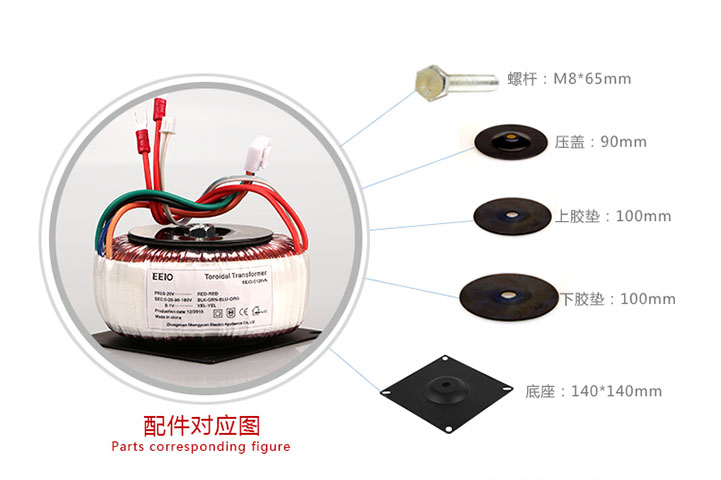 圣元環(huán)形變壓器配件對(duì)應(yīng)圖